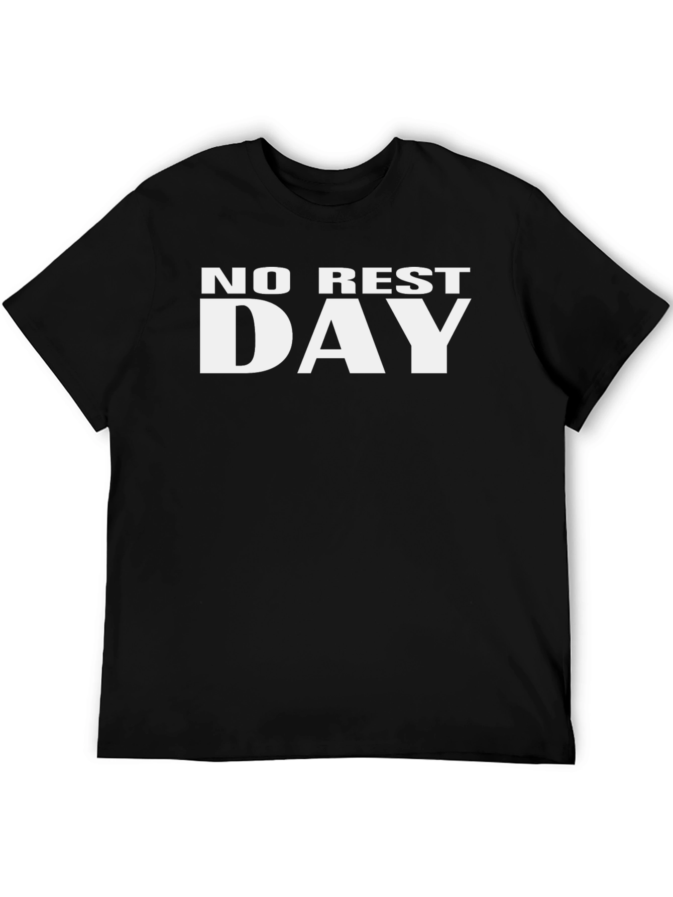 No Rest Day Black Graphic Tee