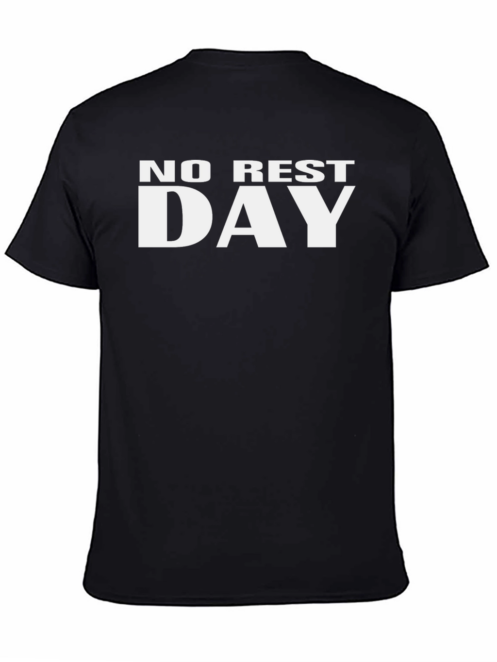 No Rest Day Black Graphic Tee
