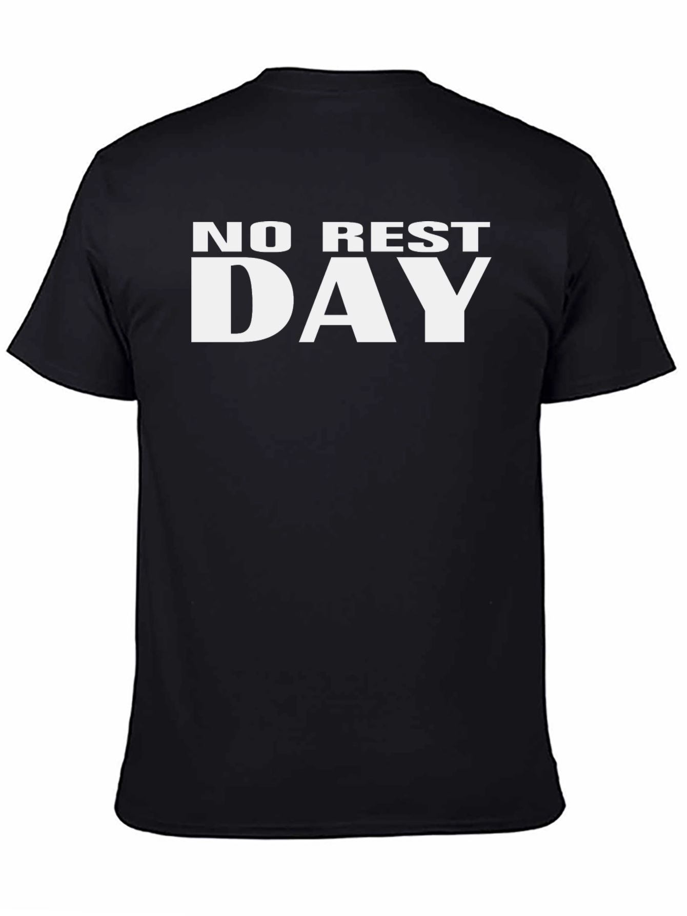 No Rest Day Black Graphic Tee