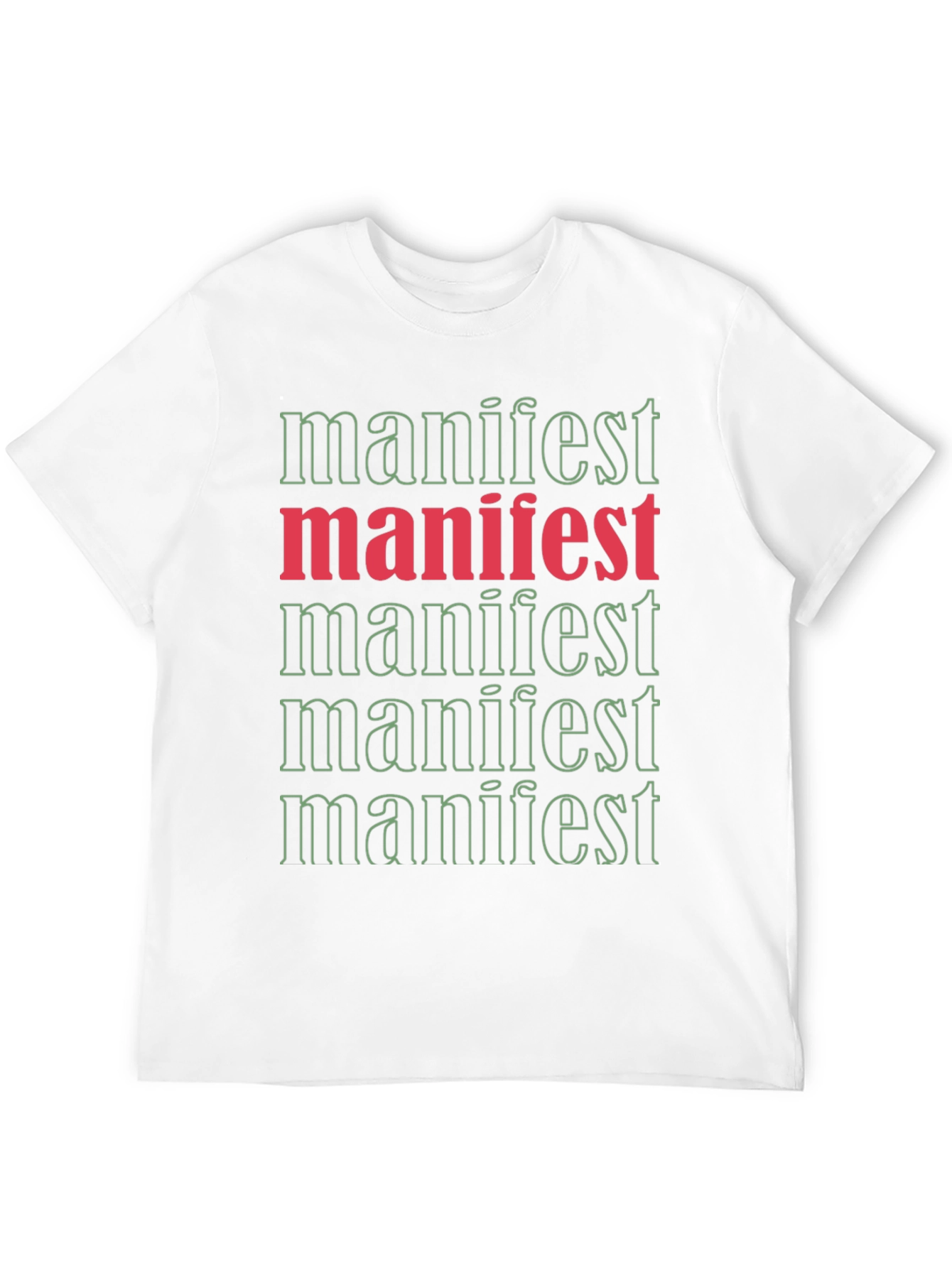Manifest Graphic Tee - Black Cotton Casual T-Shirt