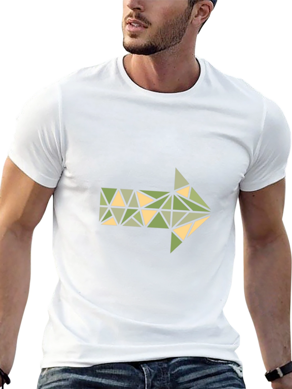 Geometric Arrow Graphic T-Shirt