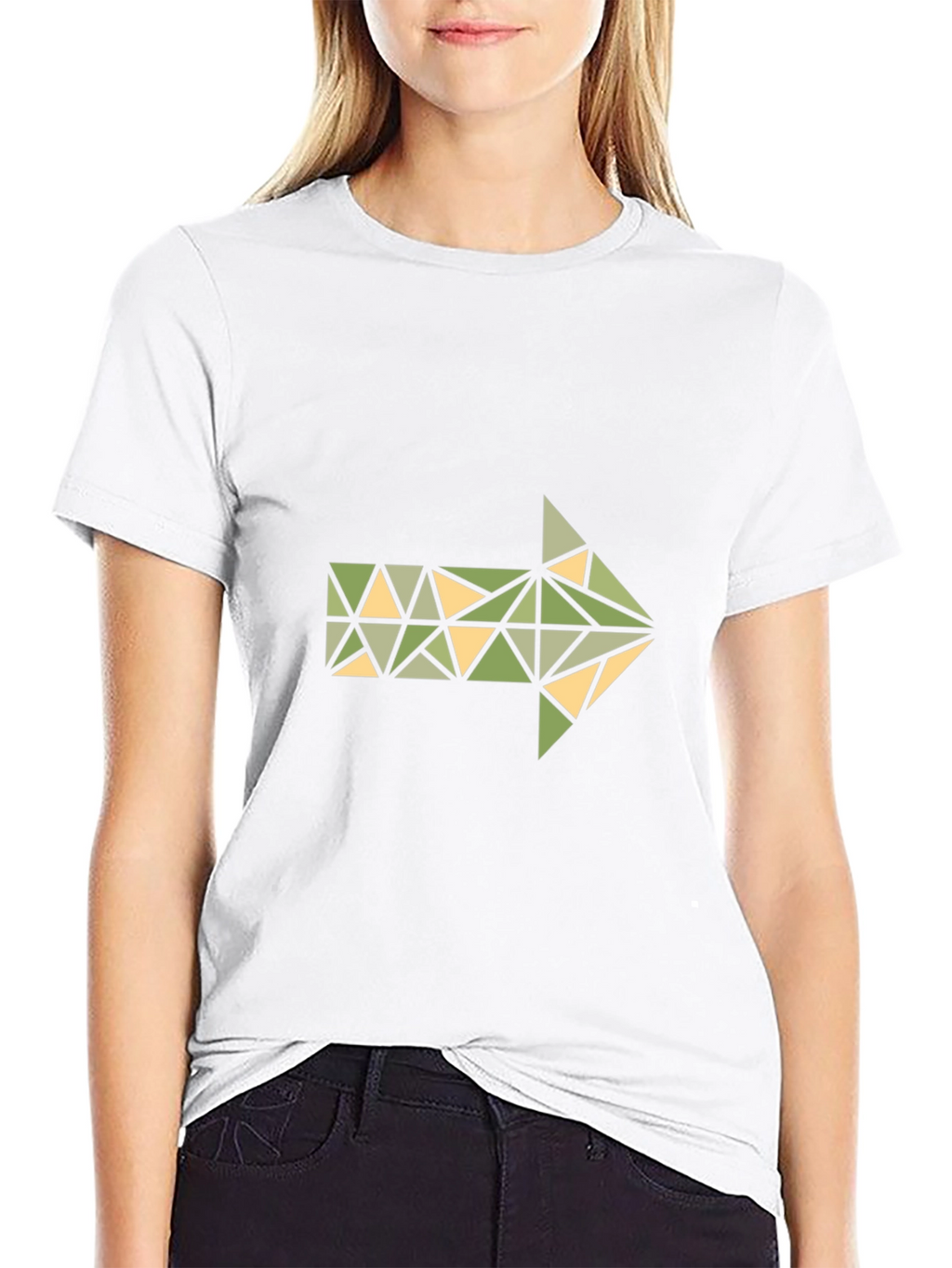 Geometric Arrow Graphic T-Shirt