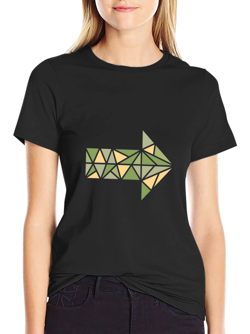 Geometric Arrow Graphic T-Shirt