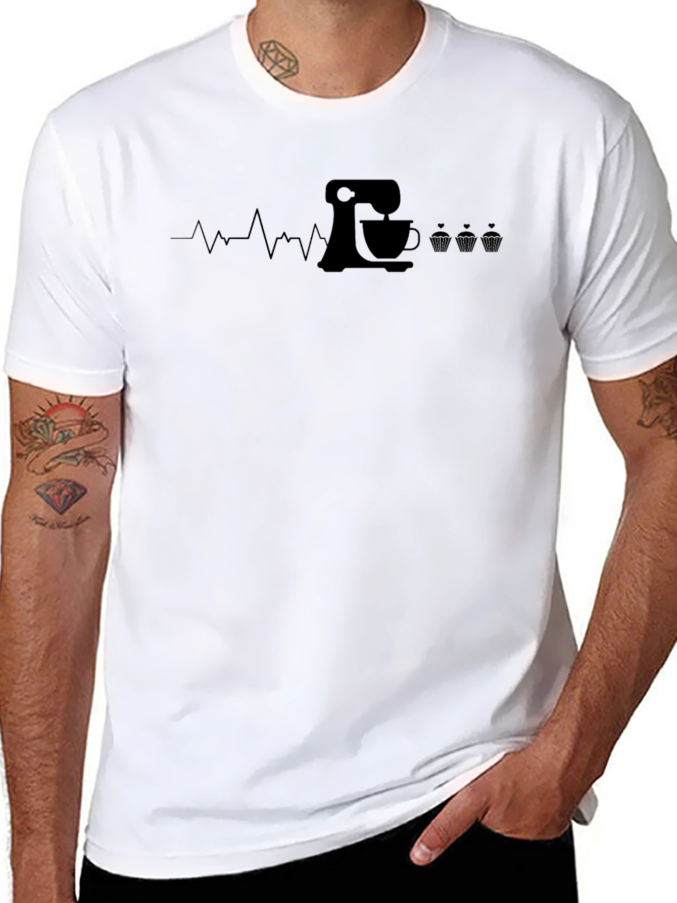 Baking Heartbeat T-Shirt - Bakers Pulse