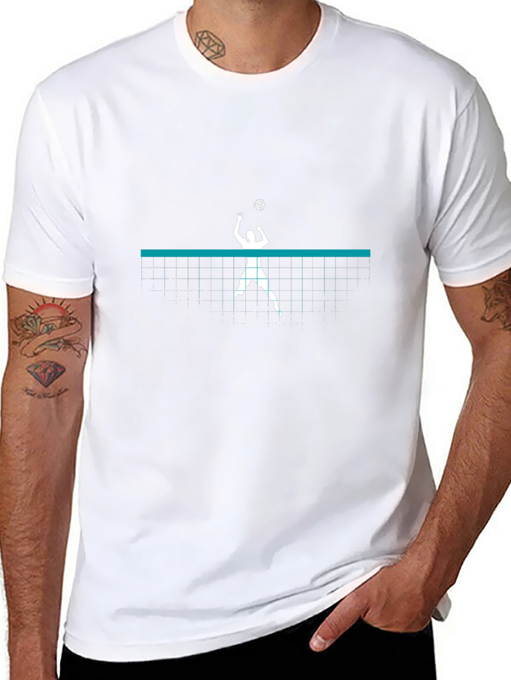 Volleyball Graphic Tee - Black T-Shirt