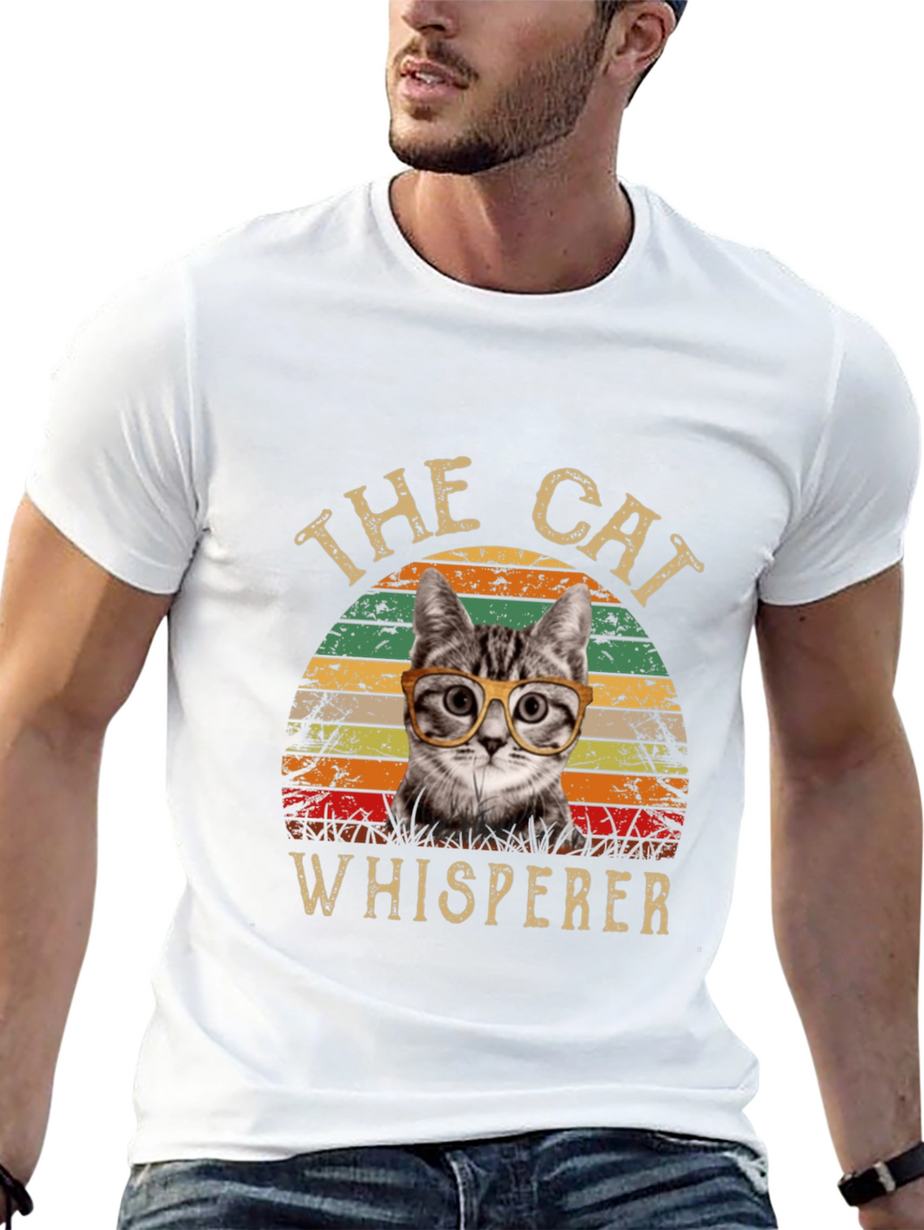 The Cat Whisperer T-Shirt -  Cool Cat Design