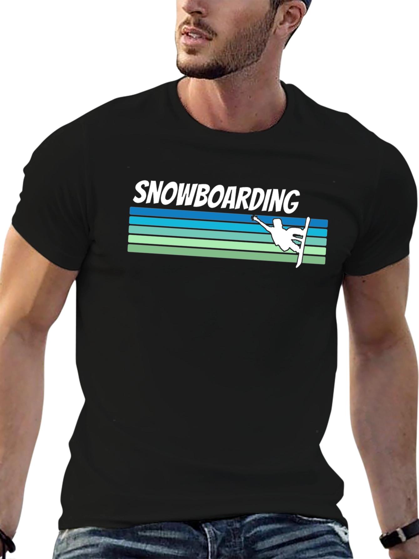 Snowboarding Graphic Tee - Cool Sports Shirt