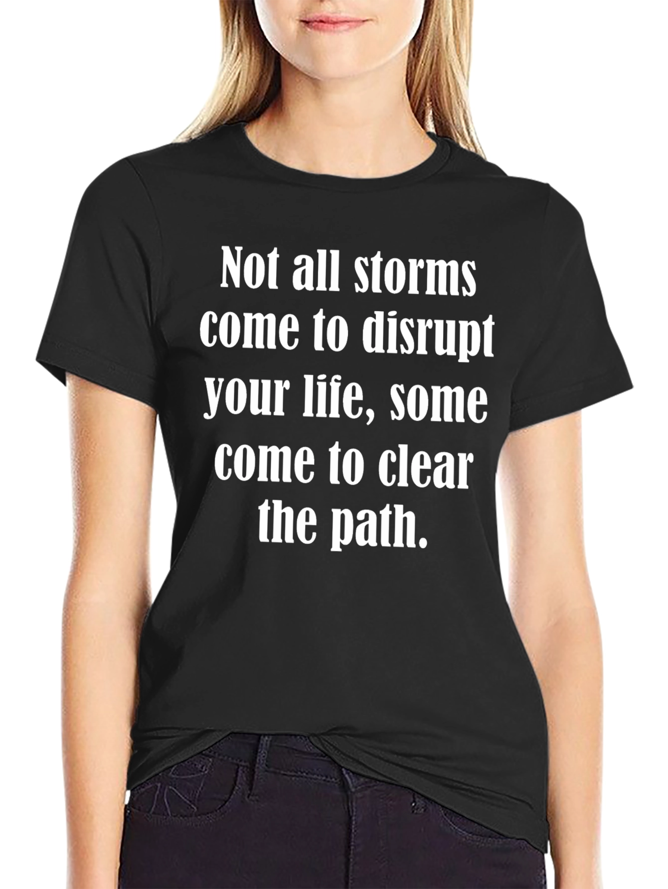 Inspirational Storms T-Shirt - Clearing The Path