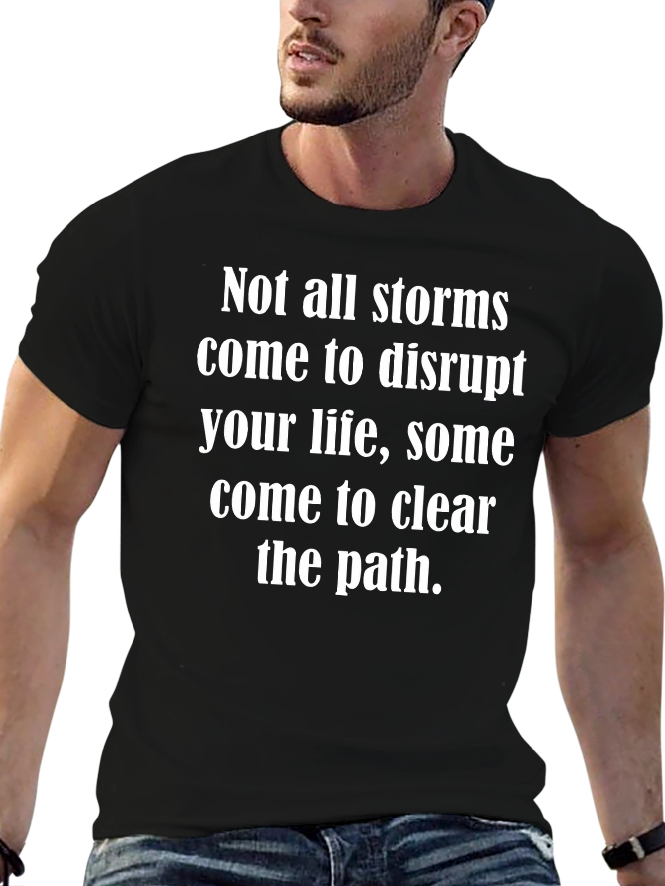 Inspirational Storms T-Shirt - Clearing The Path