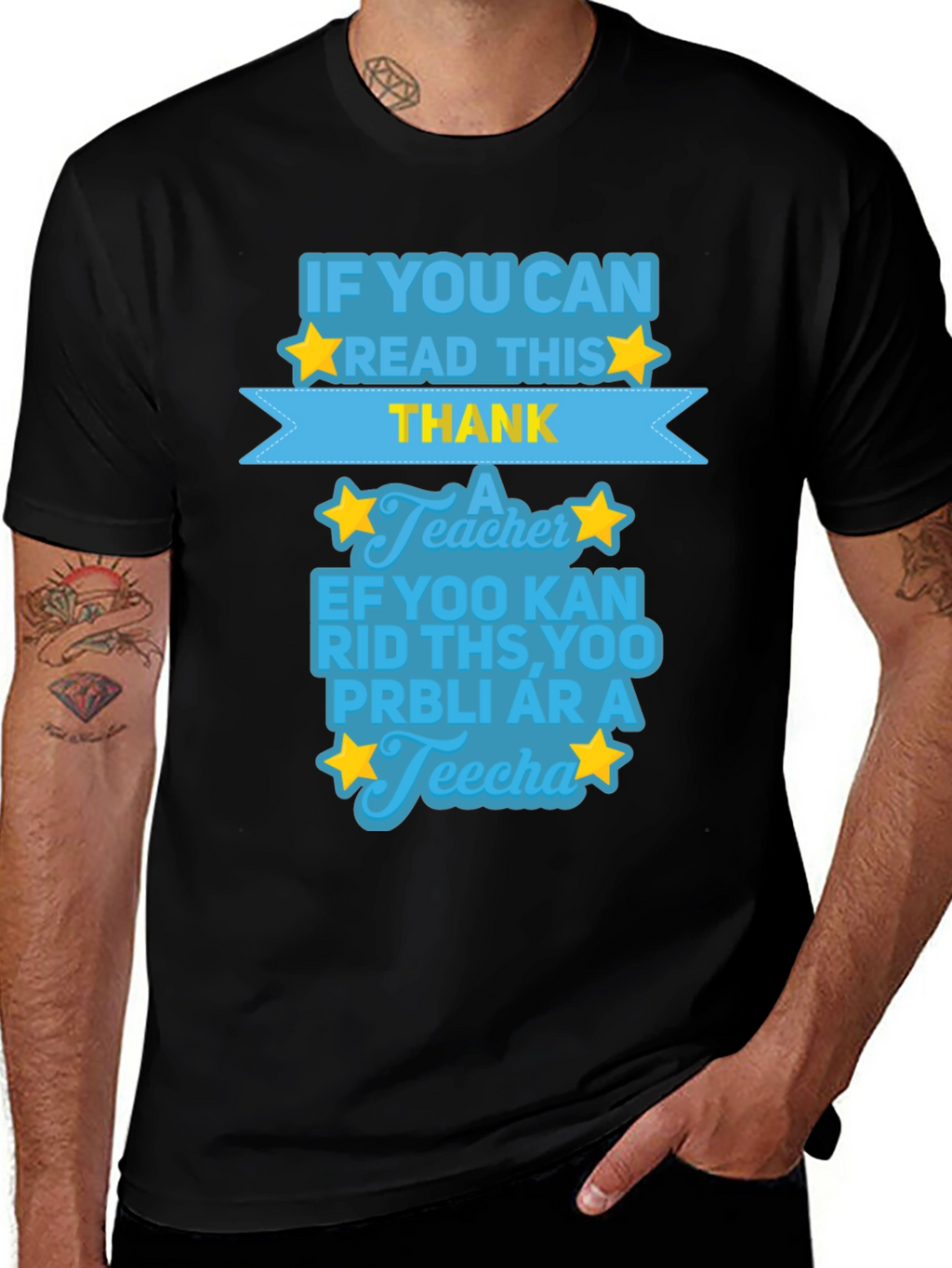 Funny Teacher Appreciation Black T-Shirt