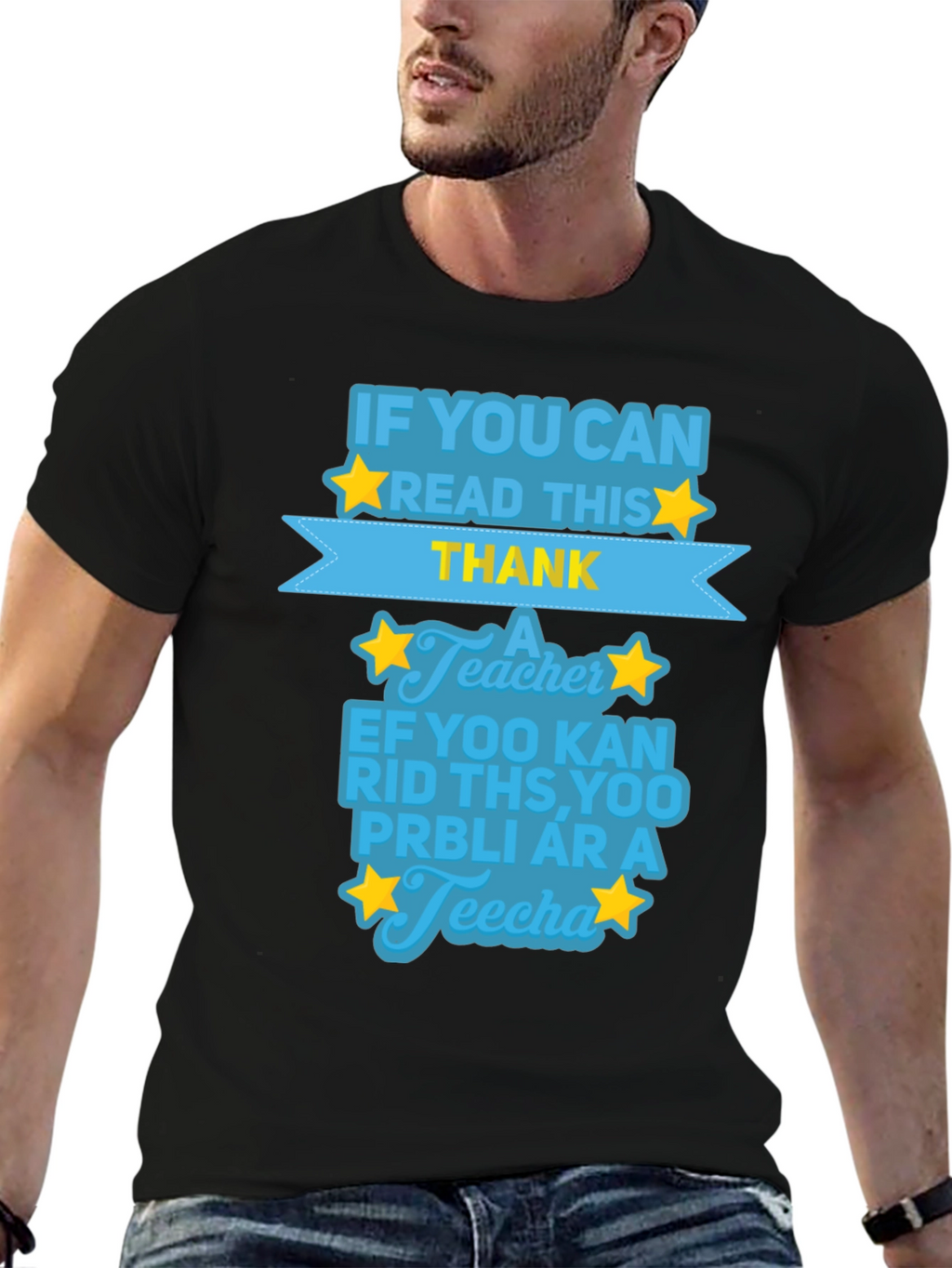 Funny Teacher Appreciation Black T-Shirt