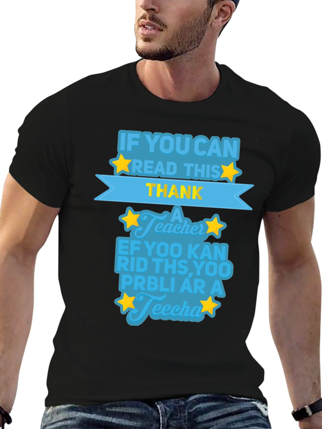 Funny Teacher Appreciation Black T-Shirt