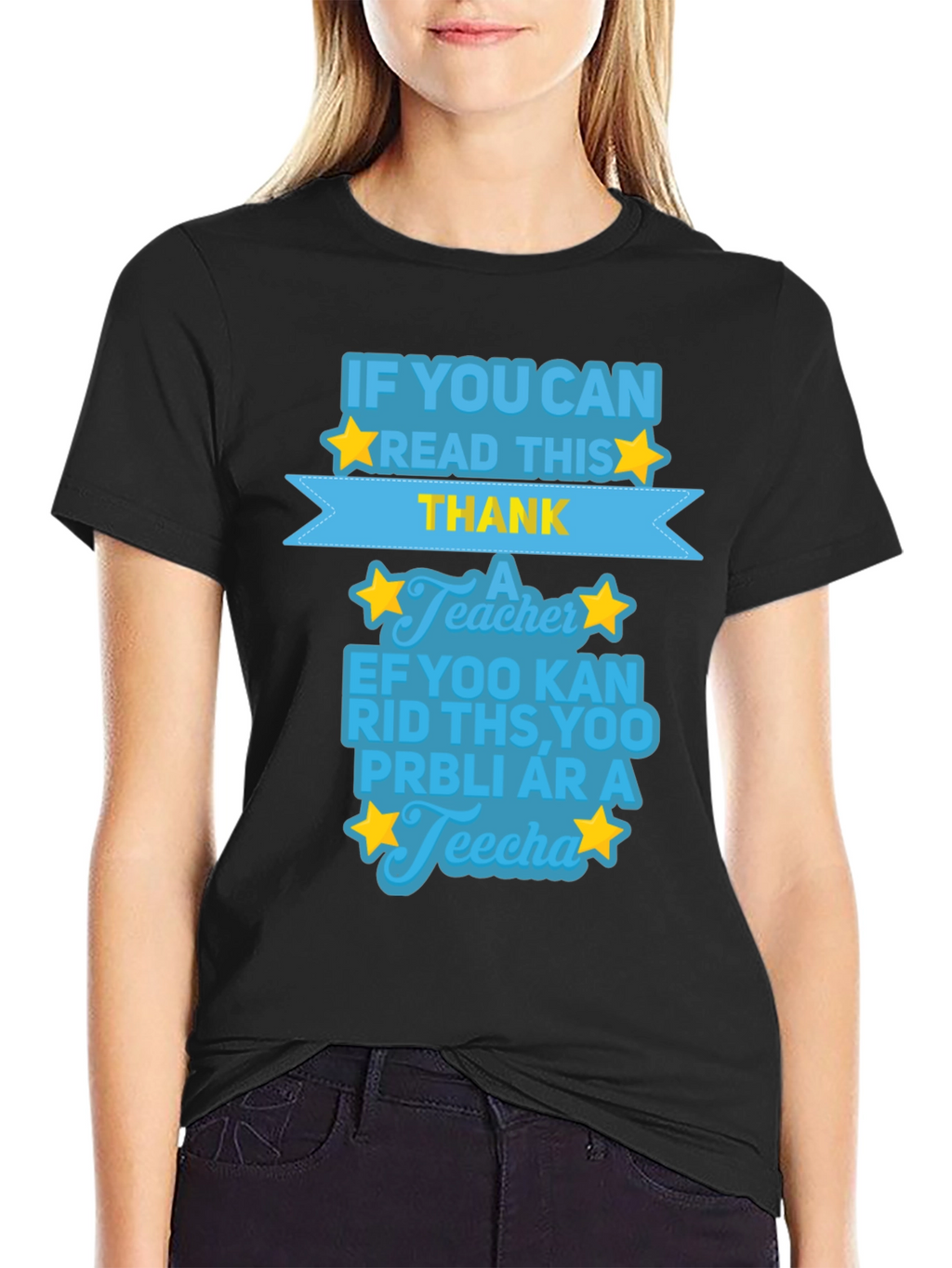 Funny Teacher Appreciation Black T-Shirt