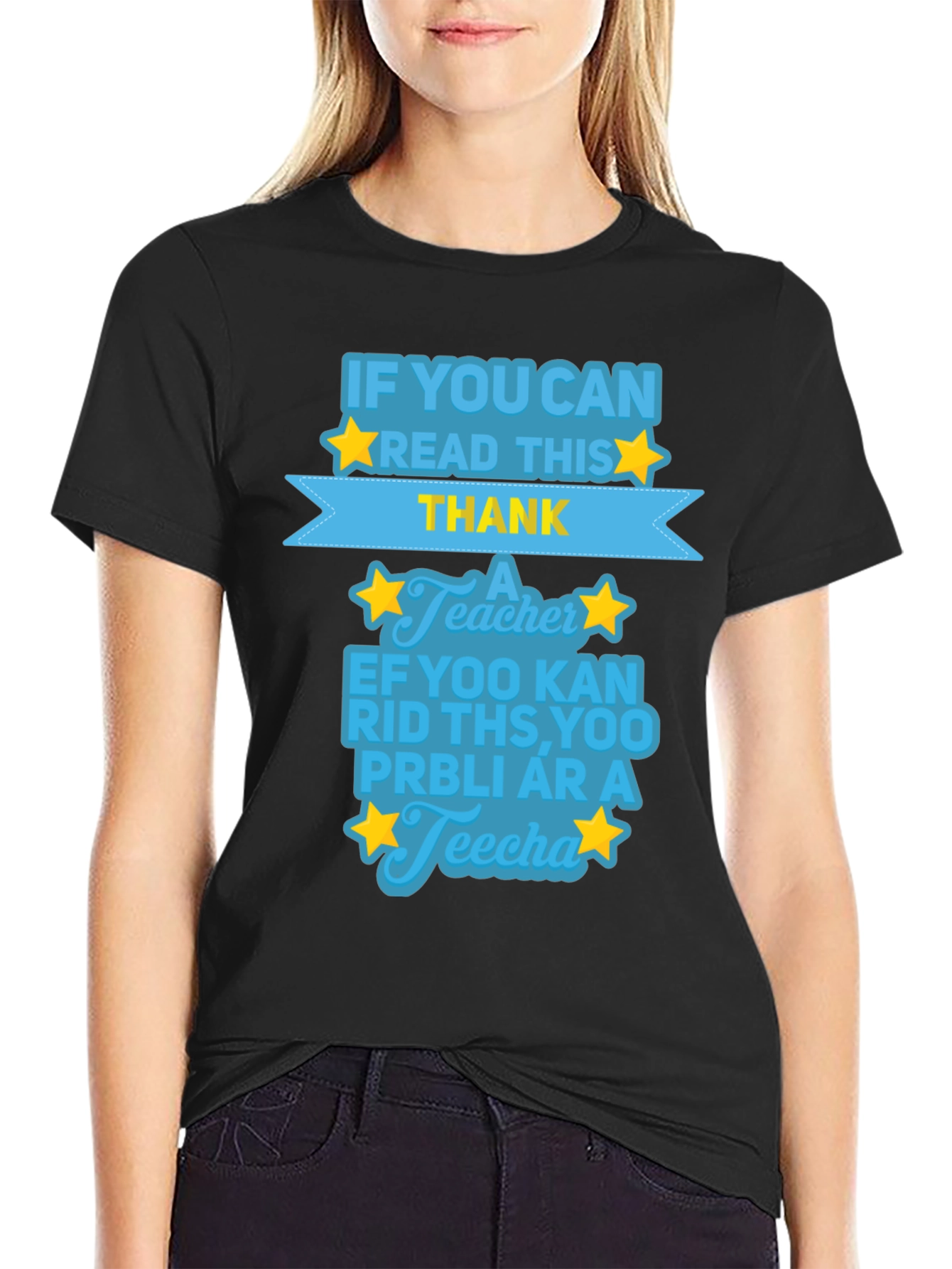 Funny Teacher Appreciation Black T-Shirt