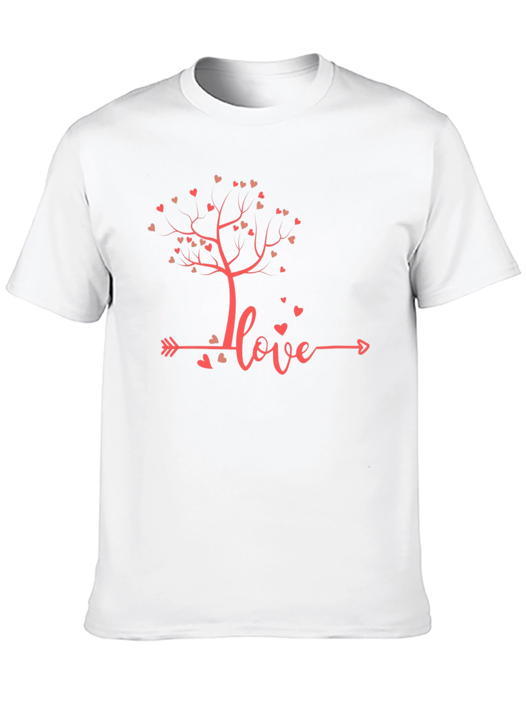 Love Tree Graphic Tee - Heart Design