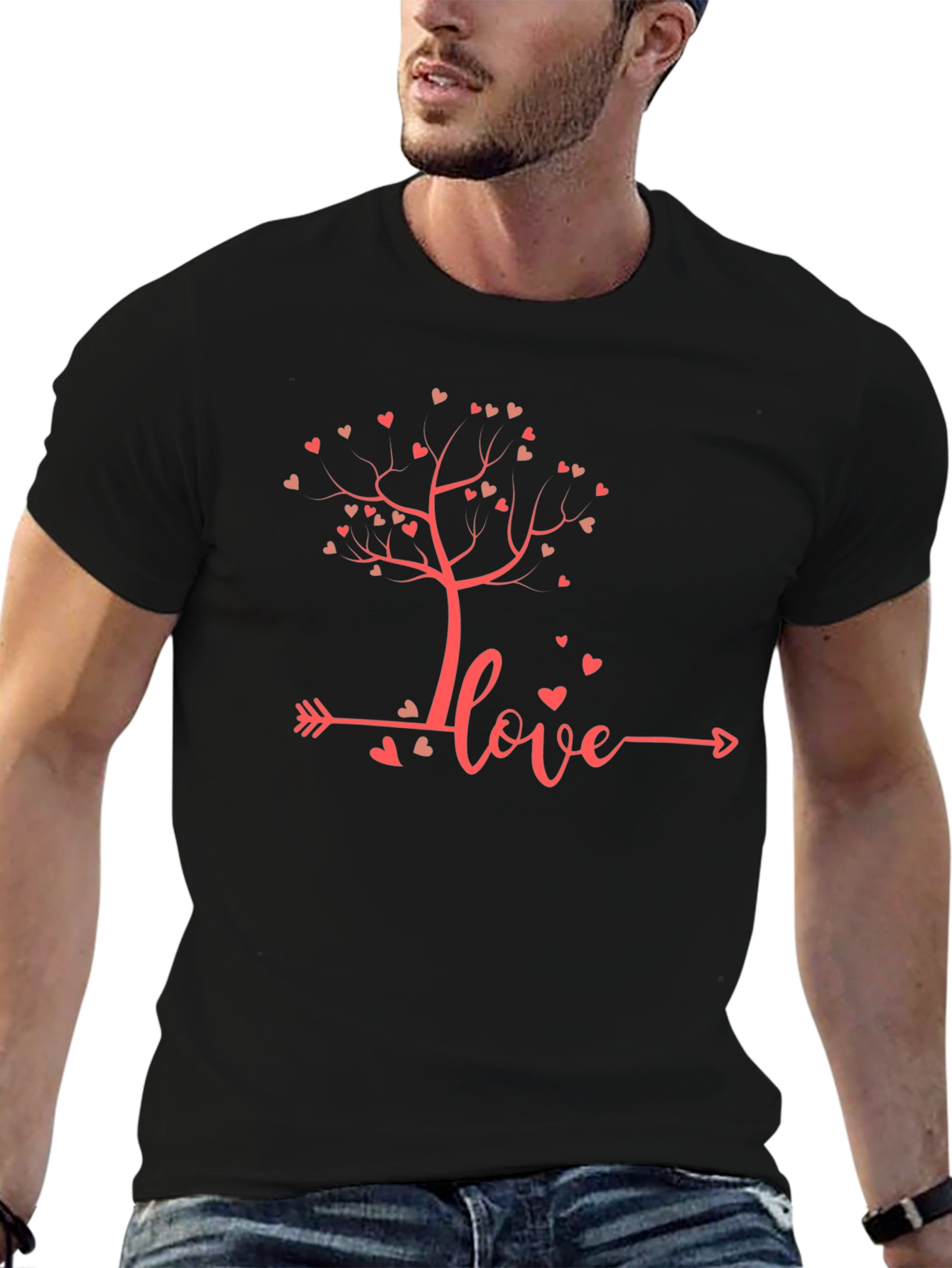 Love Tree Graphic Tee - Heart Design