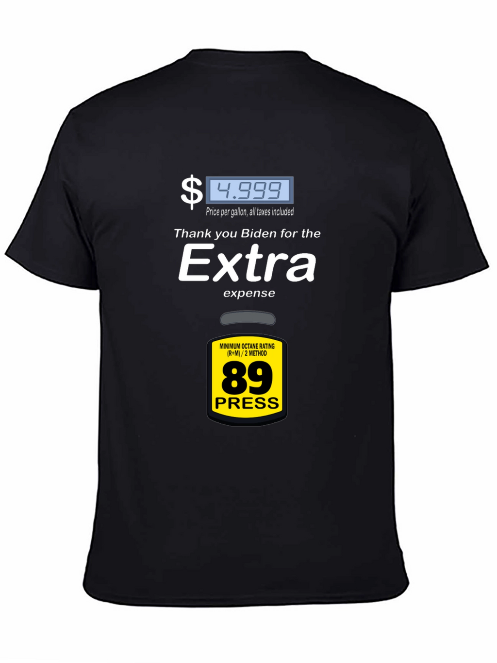 Humorous Biden Gas Price Graphic Tee