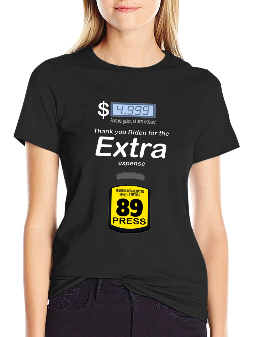Humorous Biden Gas Price Graphic Tee