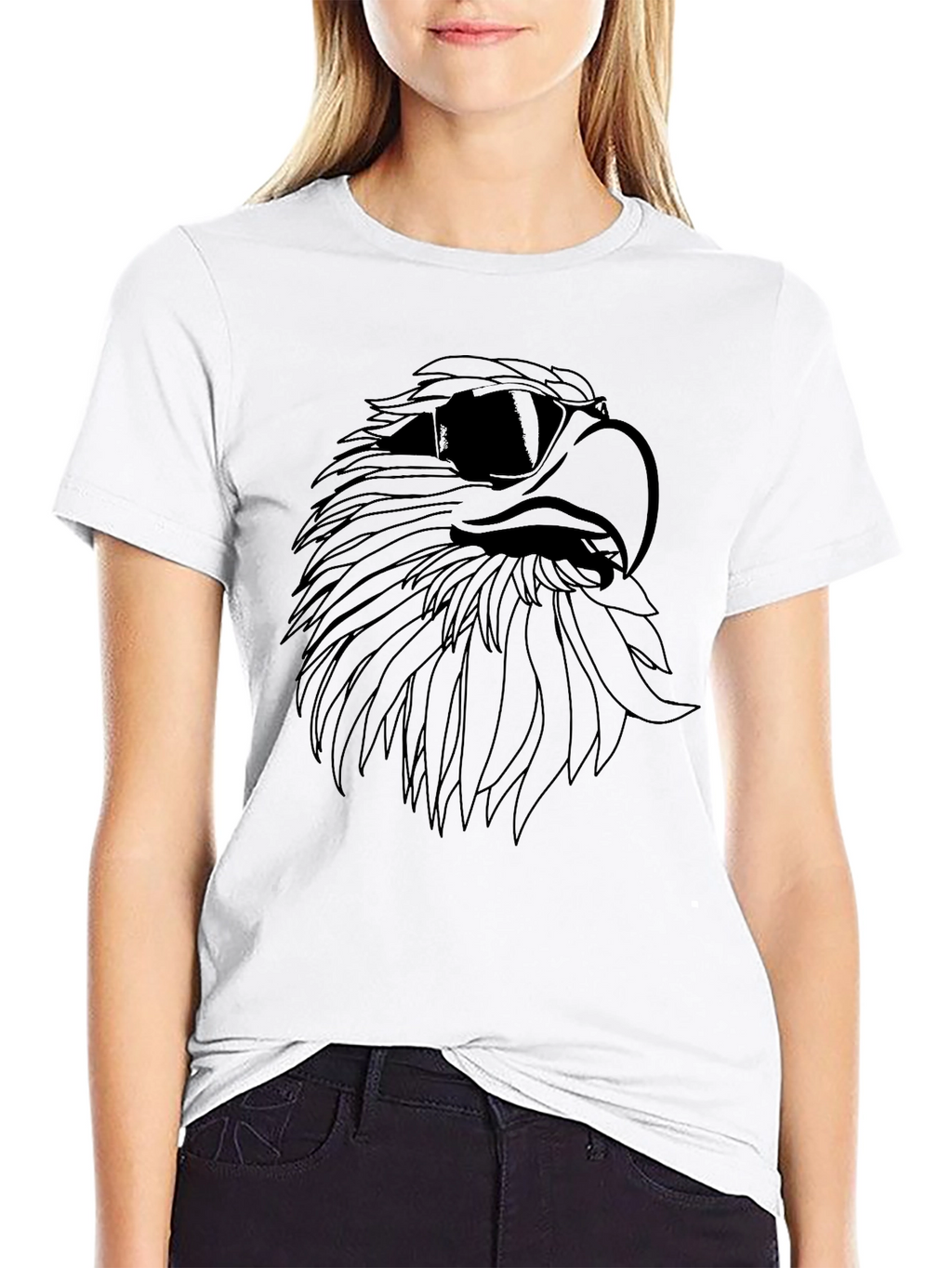 Cool Eagle Graphic Tee - Mens Black T-Shirt
