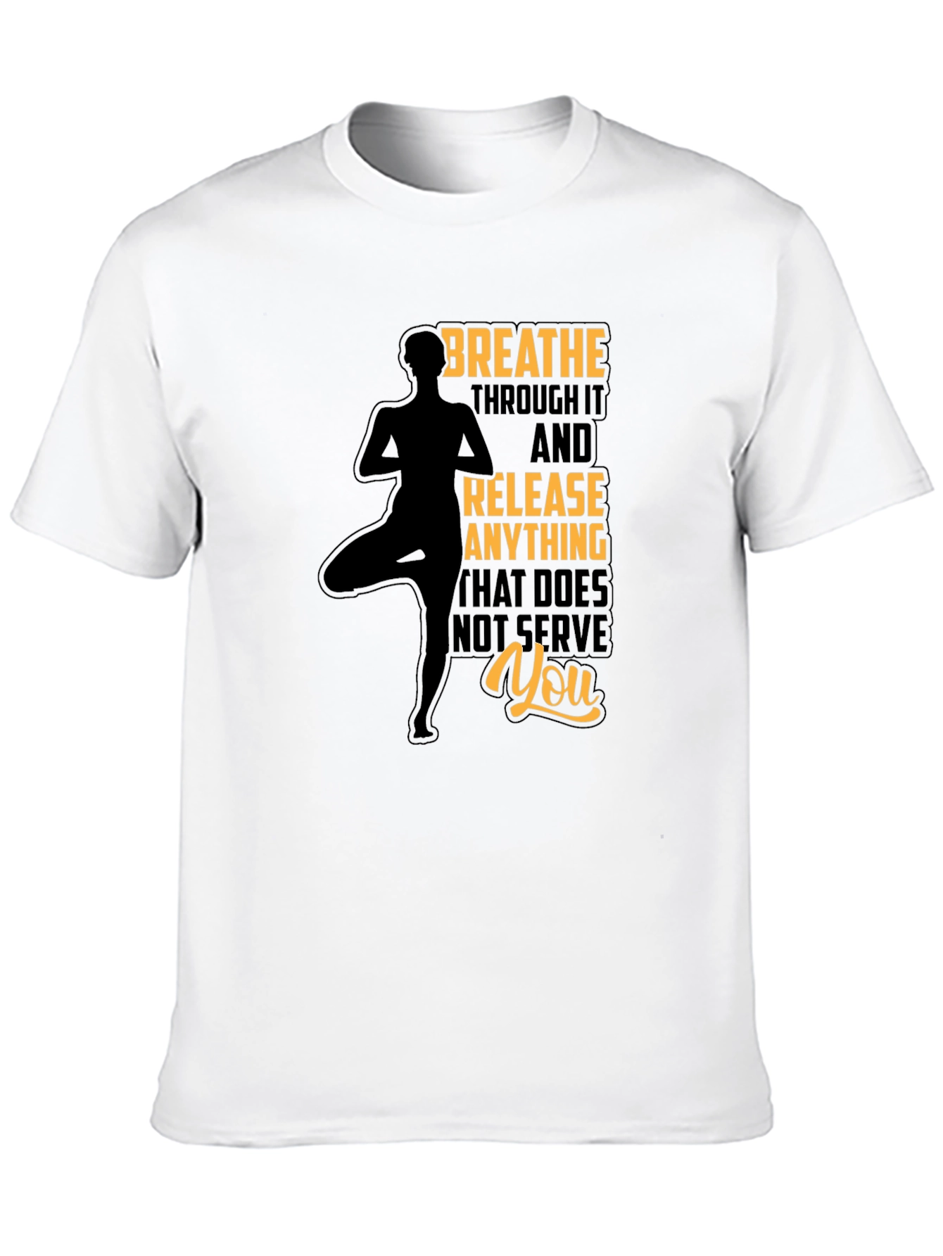 Breathe Yoga Graphic Tee - Relax & Release