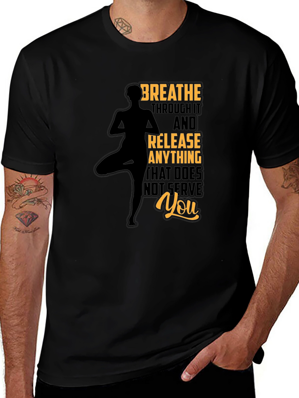 Breathe Yoga Graphic Tee - Relax & Release
