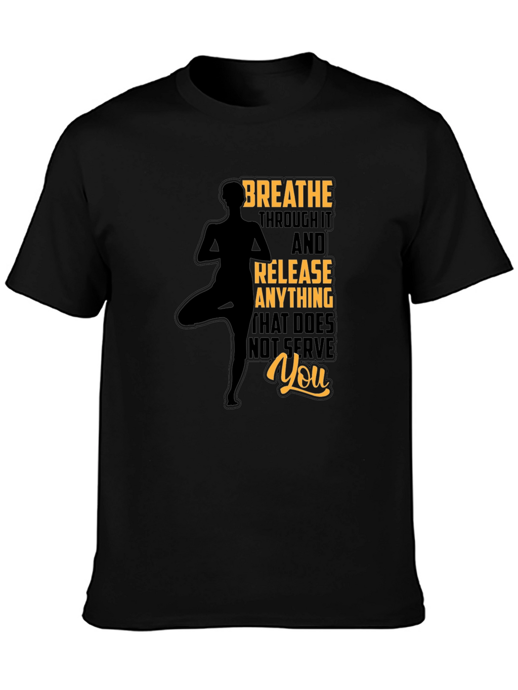 Breathe Yoga Graphic Tee - Relax & Release