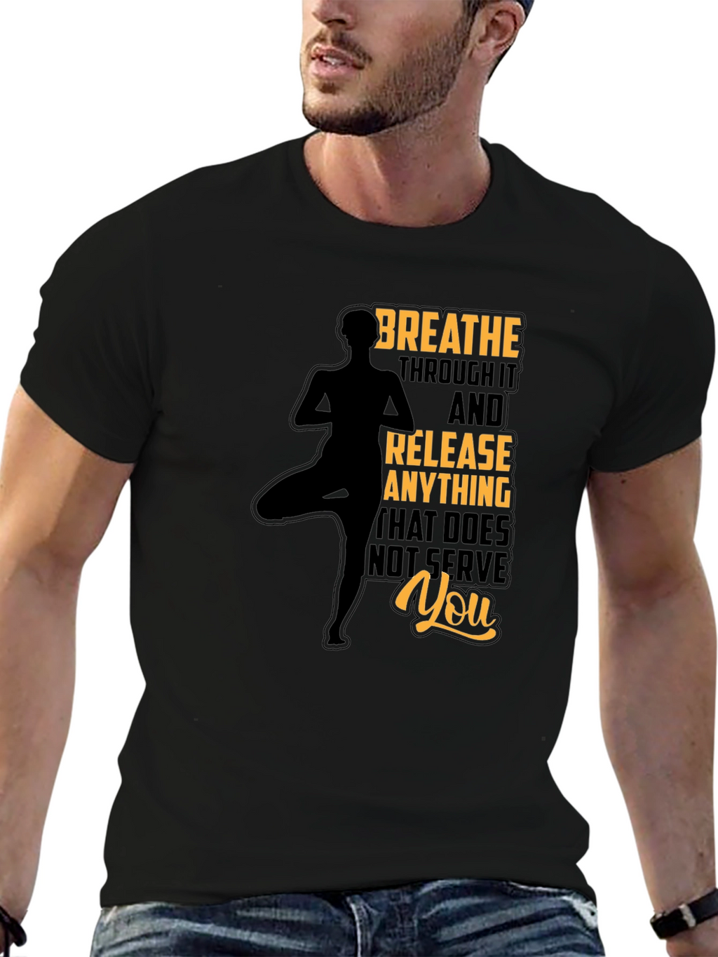 Breathe Yoga Graphic Tee - Relax & Release