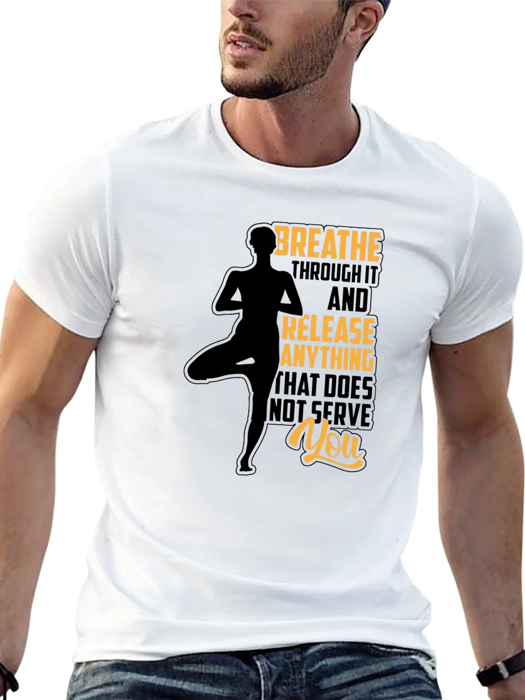 Breathe Yoga Graphic Tee - Relax & Release