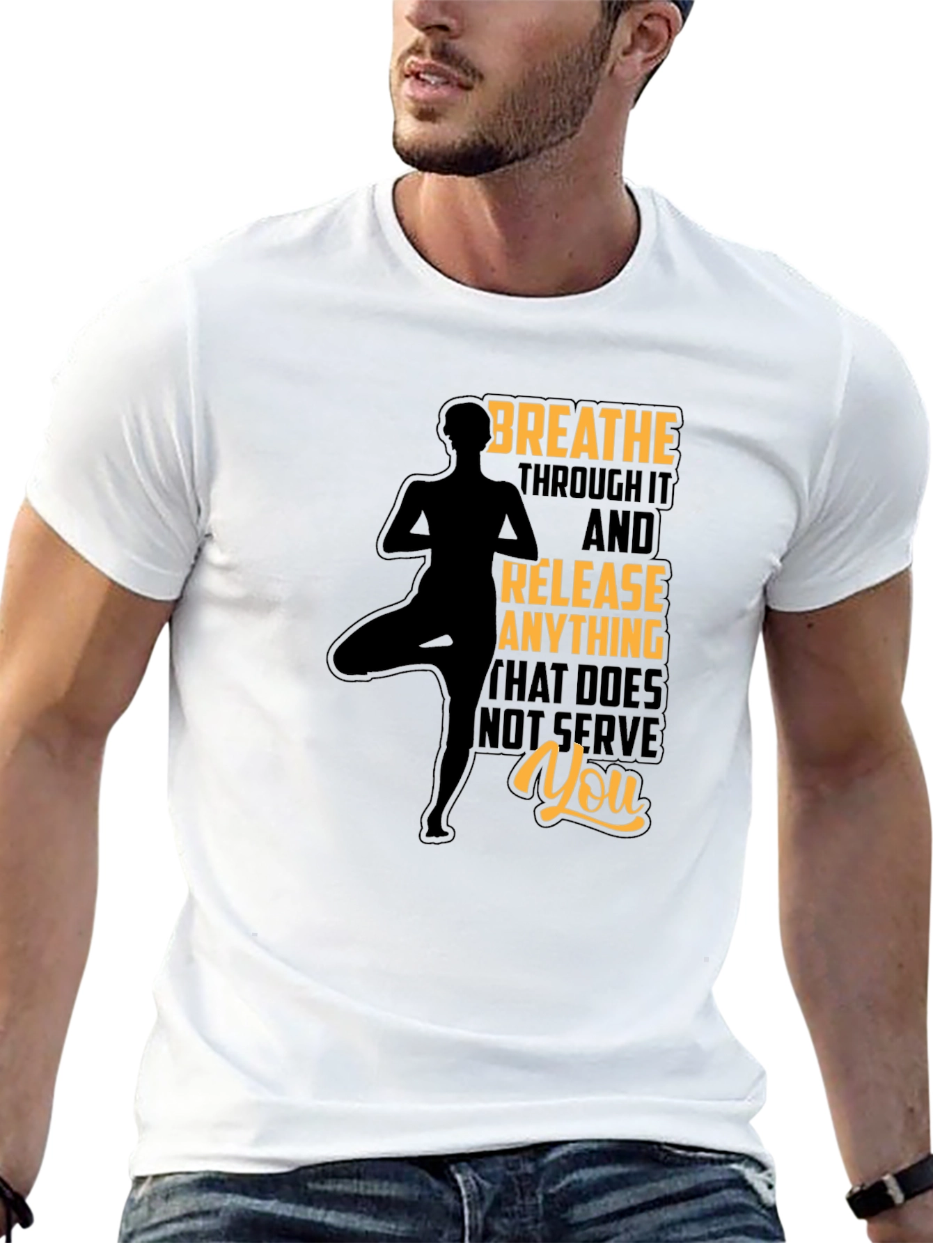 Breathe Yoga Graphic Tee - Relax & Release