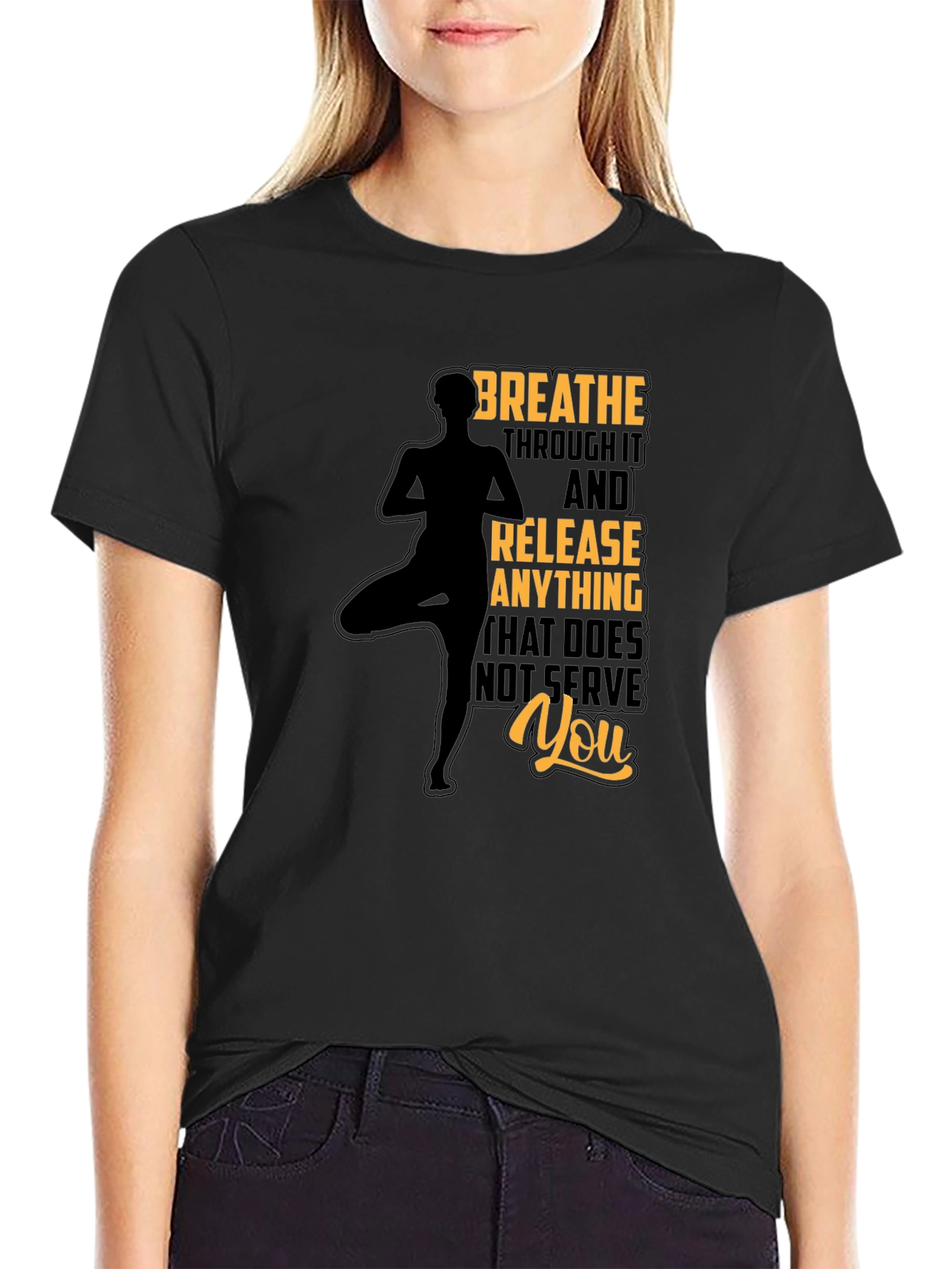 Breathe Yoga Graphic Tee - Relax & Release