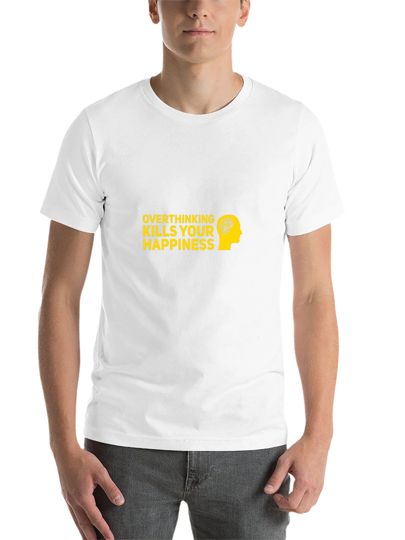Overthinking Kills T-Shirt - Black Cotton Graphic Tee