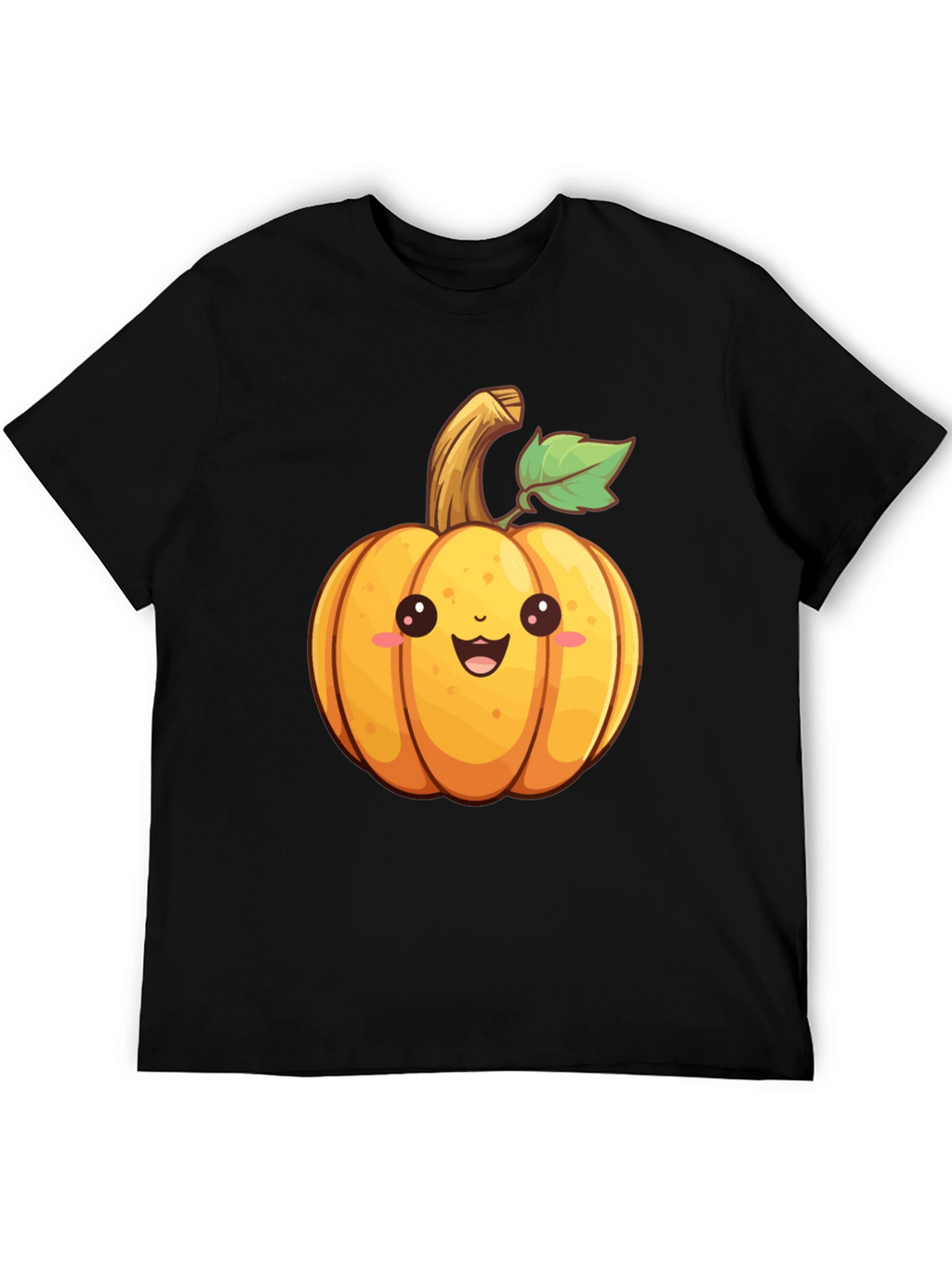 Cute Cartoon Pumpkin Graphic T-Shirt