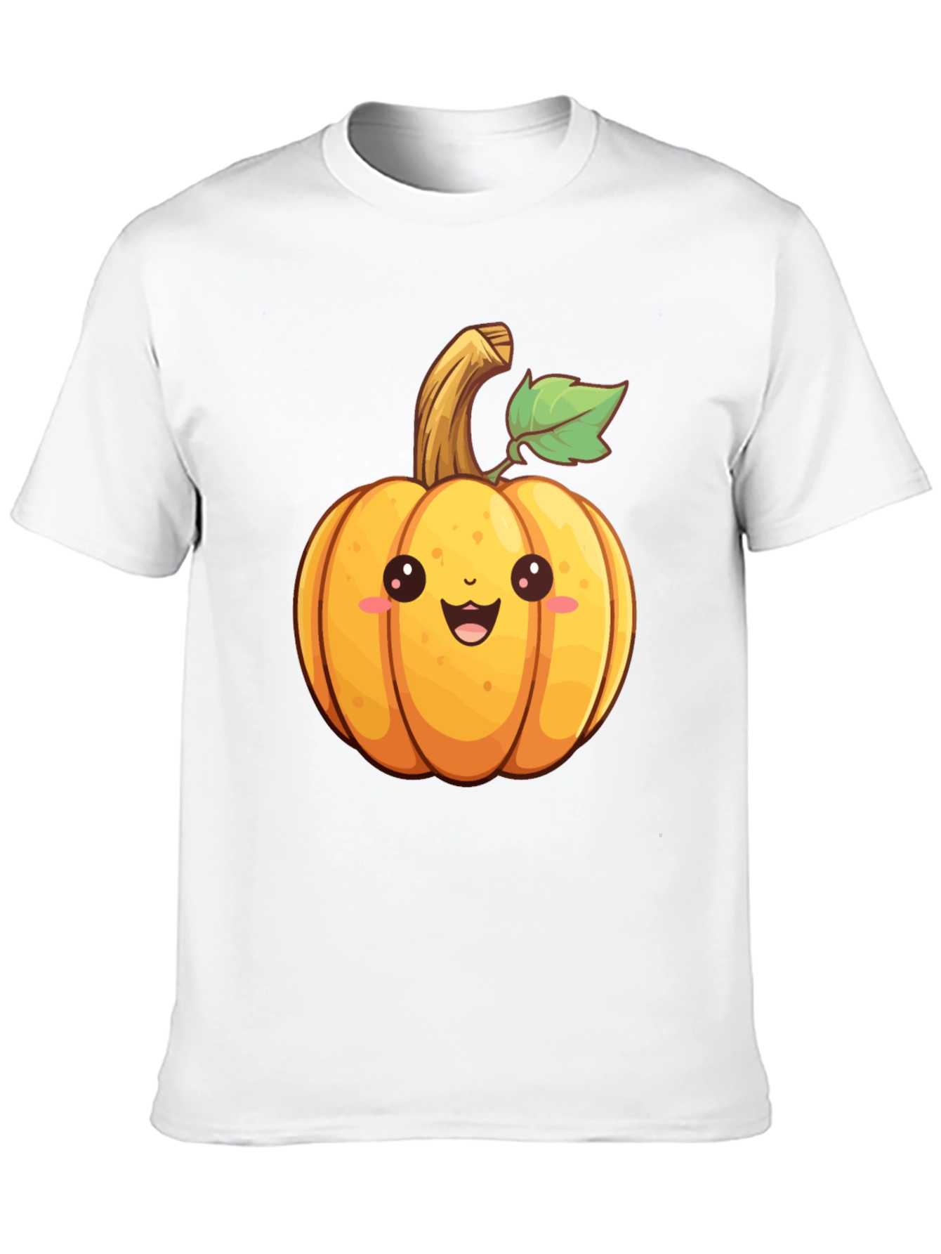 Cute Cartoon Pumpkin Graphic T-Shirt