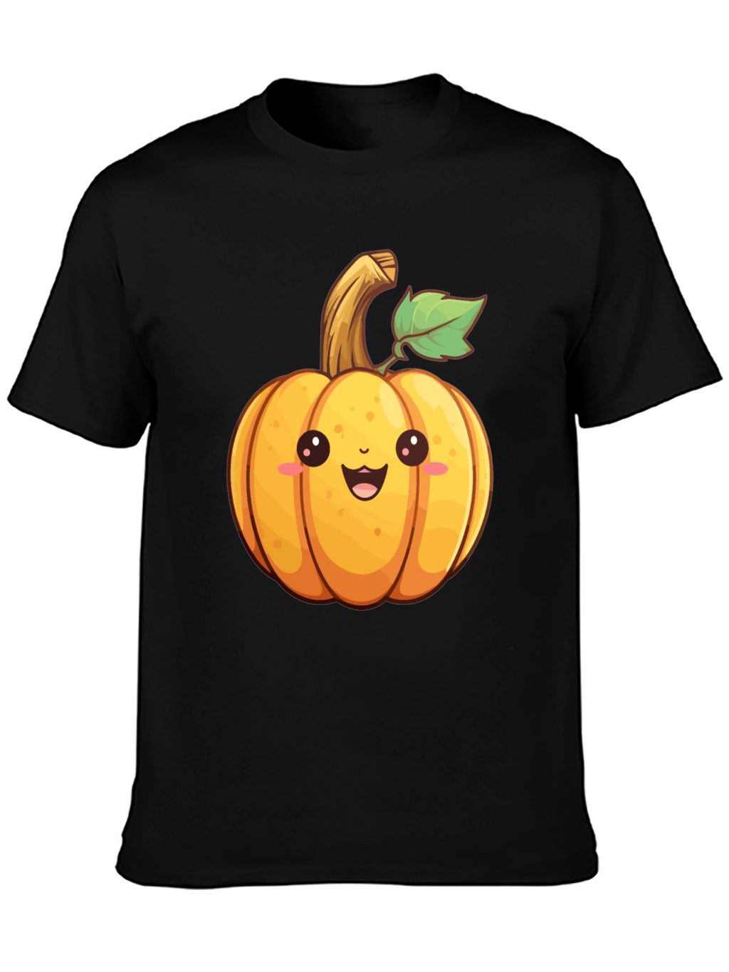 Cute Cartoon Pumpkin Graphic T-Shirt