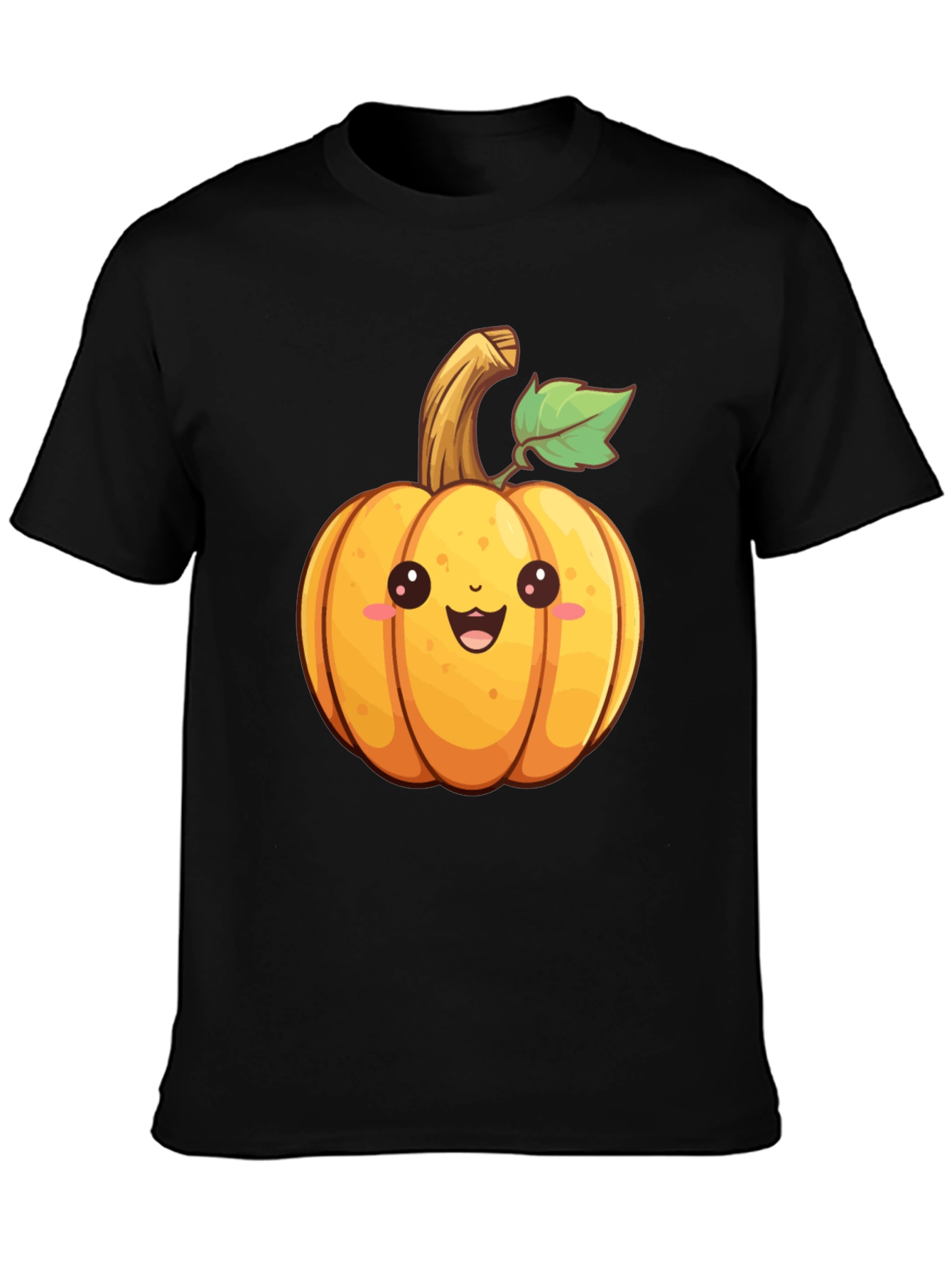 Cute Cartoon Pumpkin Graphic T-Shirt