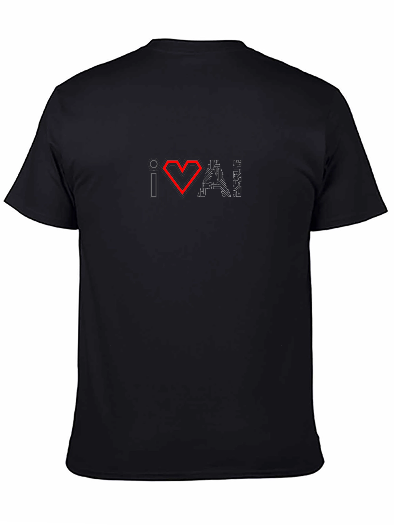 I Love AI T-Shirt - Circuit Board Design