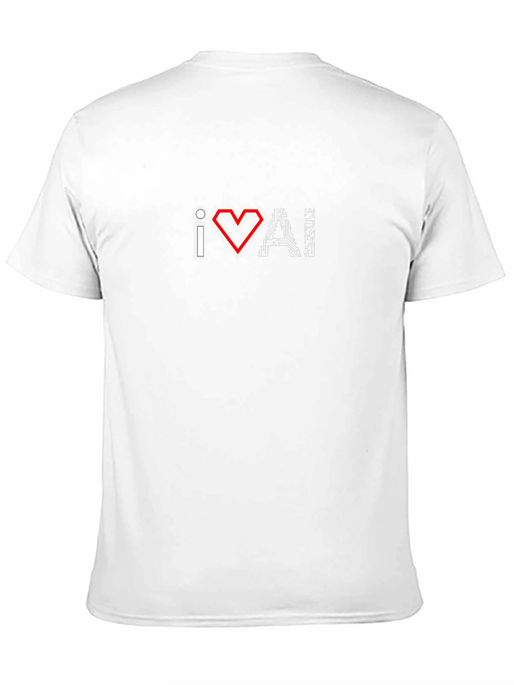 I Love AI T-Shirt - Circuit Board Design
