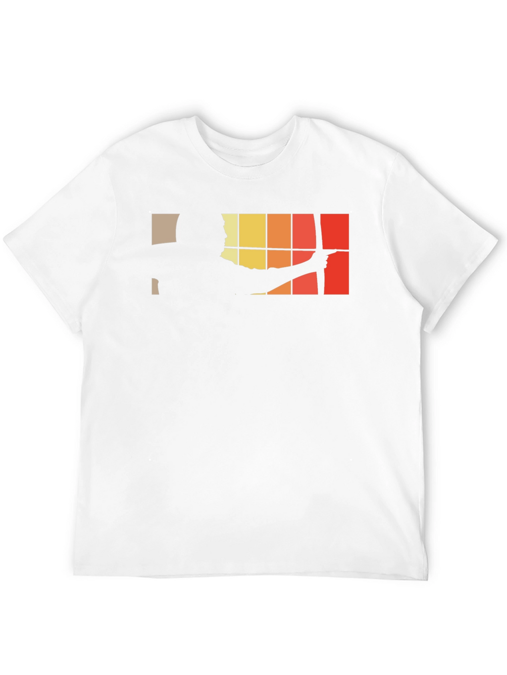 Archery Silhouette Graphic Black T-Shirt