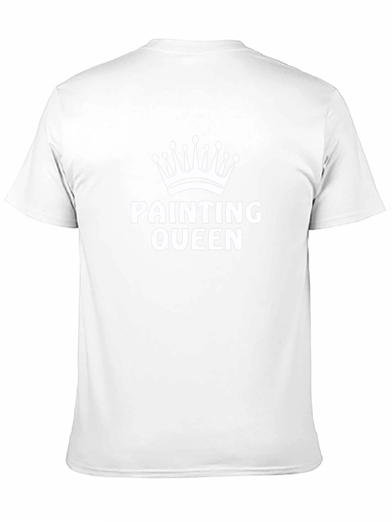 Painting Queen Graphic Tee - Black Cotton Shirt