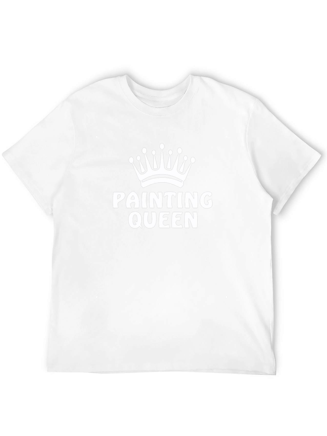 Painting Queen Graphic Tee - Black Cotton Shirt