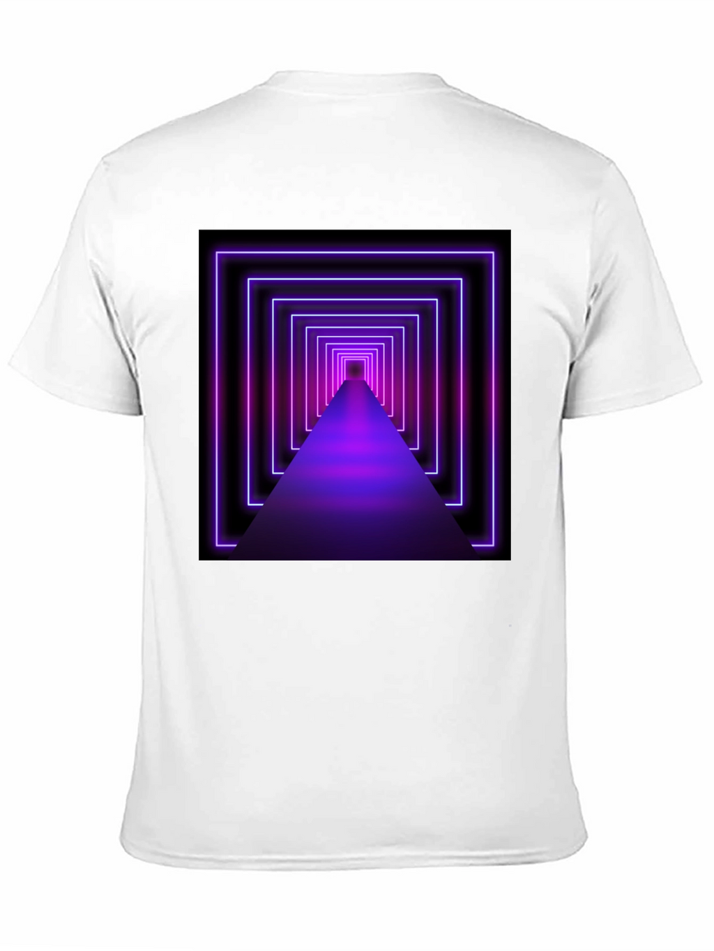 Neon Tunnel Graphic Tee - Futuristic Design