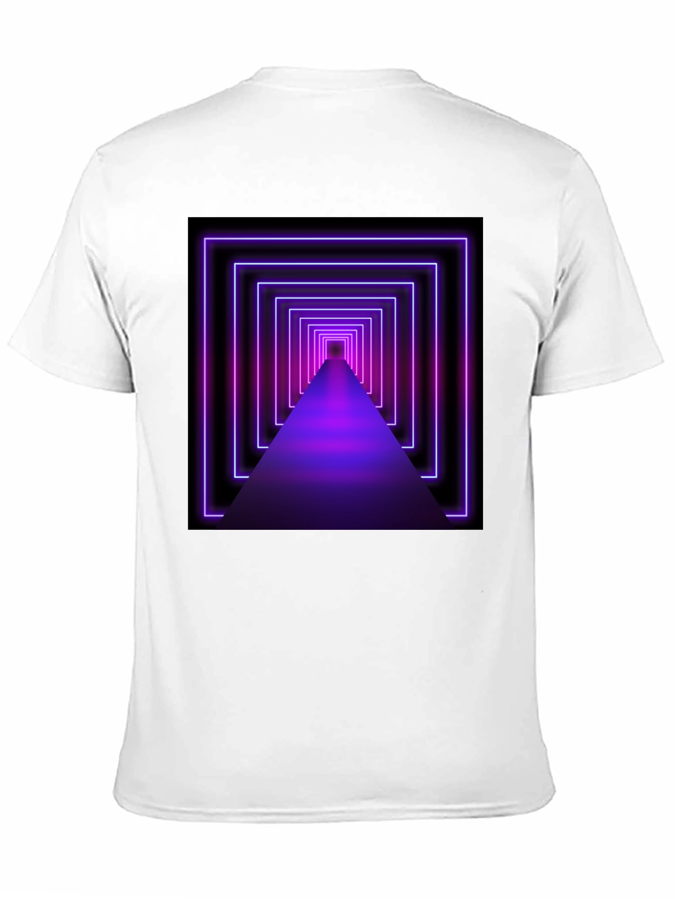 Neon Tunnel Graphic Tee - Futuristic Design