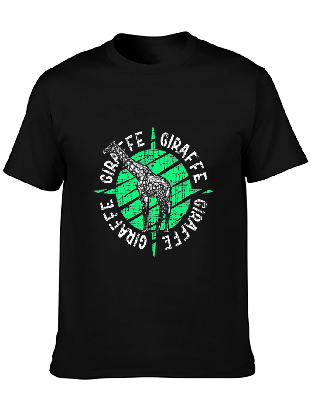 Giraffe Graphic Print T-Shirt