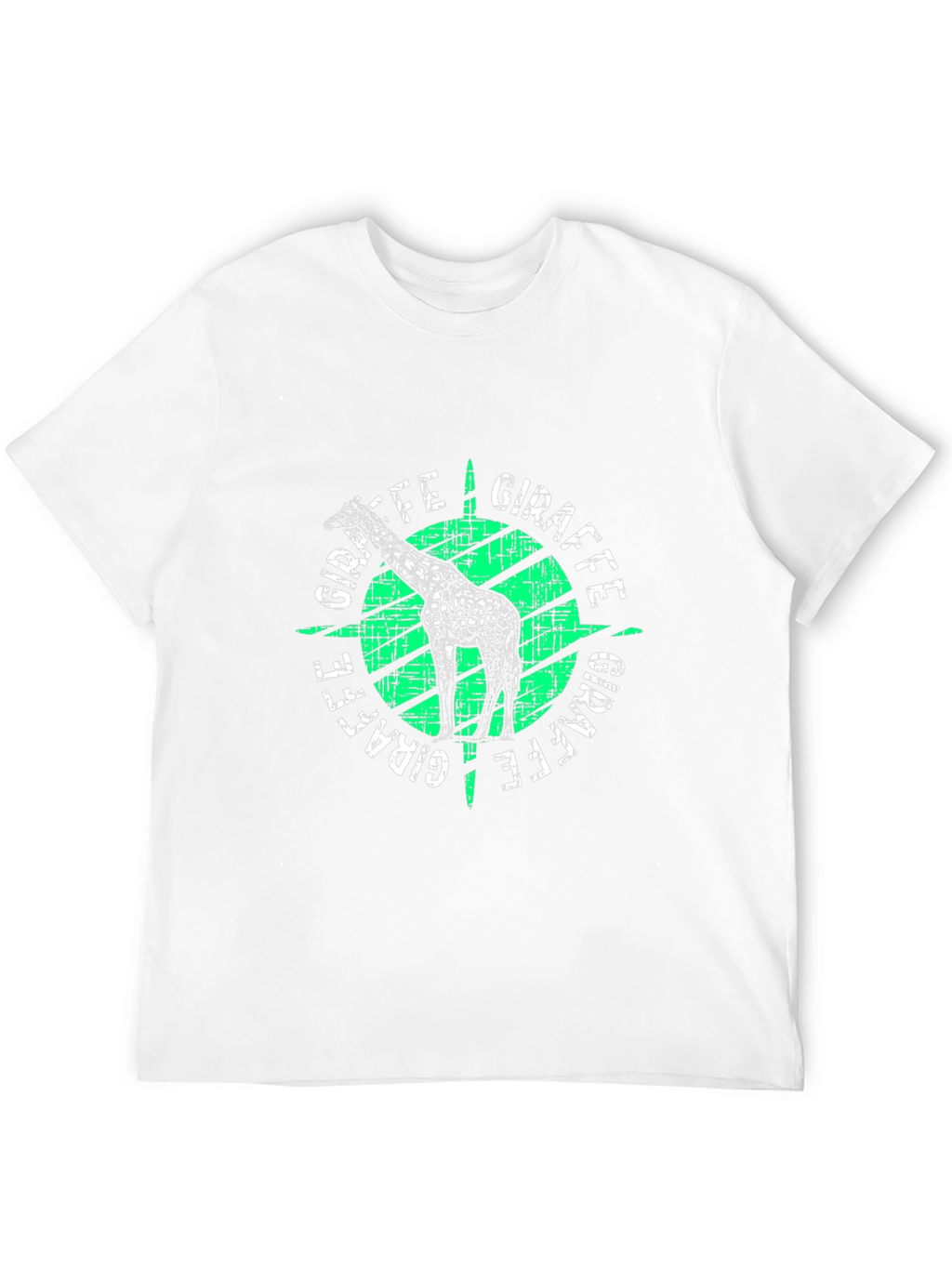 Giraffe Graphic Print T-Shirt