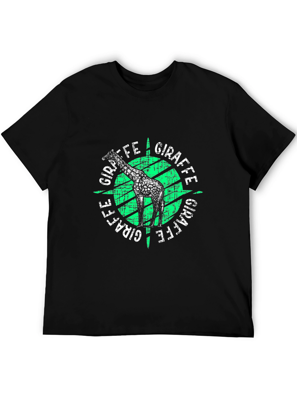 Giraffe Graphic Print T-Shirt