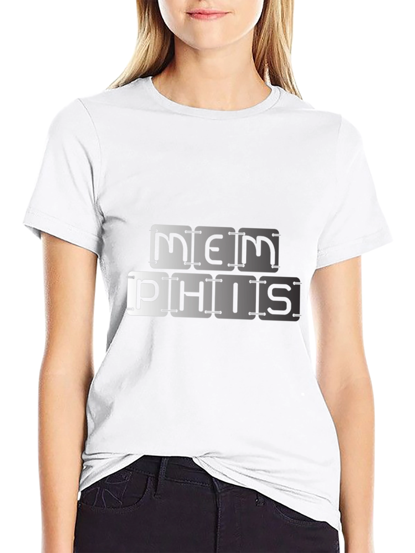 Memphis Graphic Tee - Black Cotton Blend