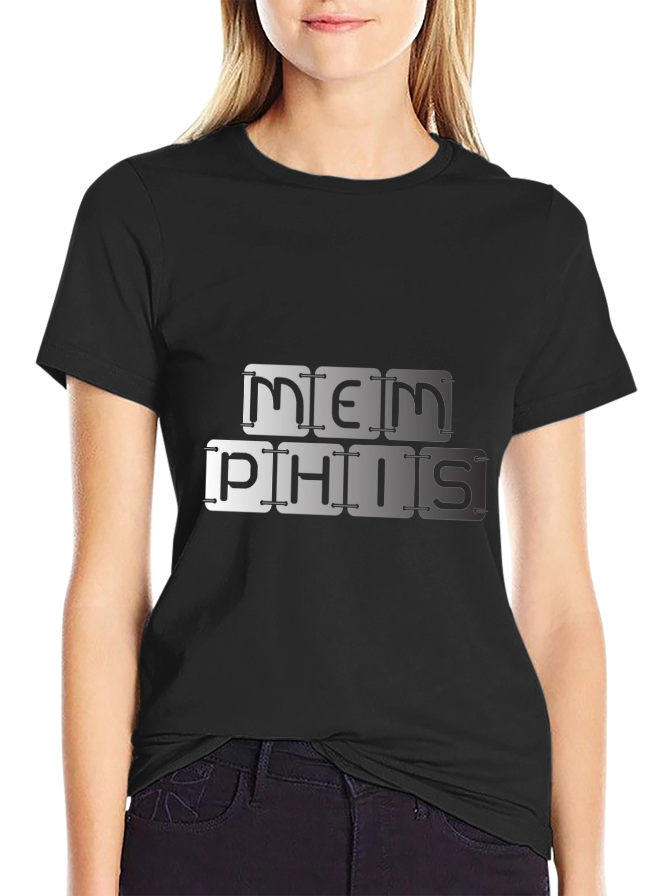 Memphis Graphic Tee - Black Cotton Blend