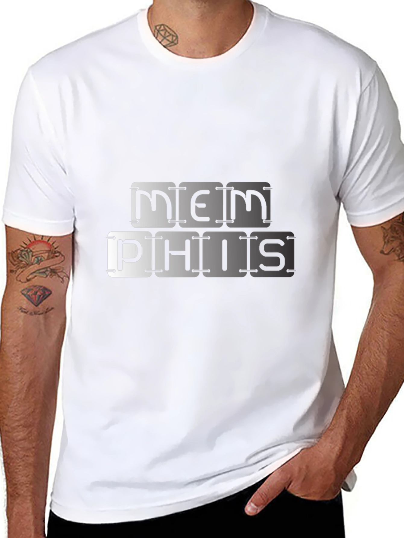 Memphis Graphic Tee - Black Cotton Blend