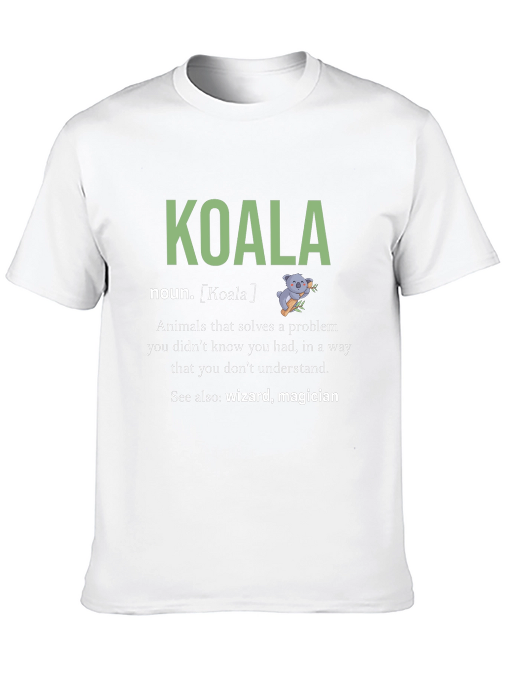 Koala Noun Definition Graphic T-Shirt