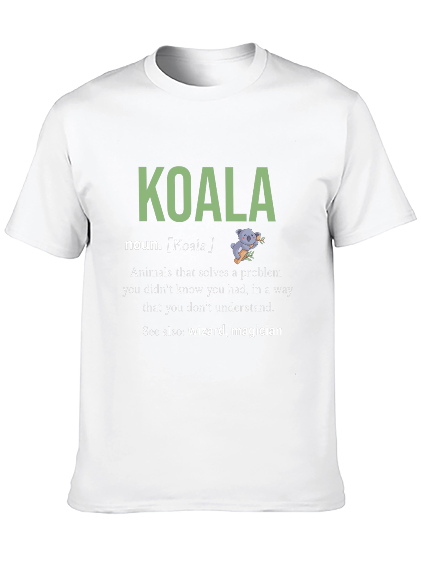 Koala Noun Definition Graphic T-Shirt